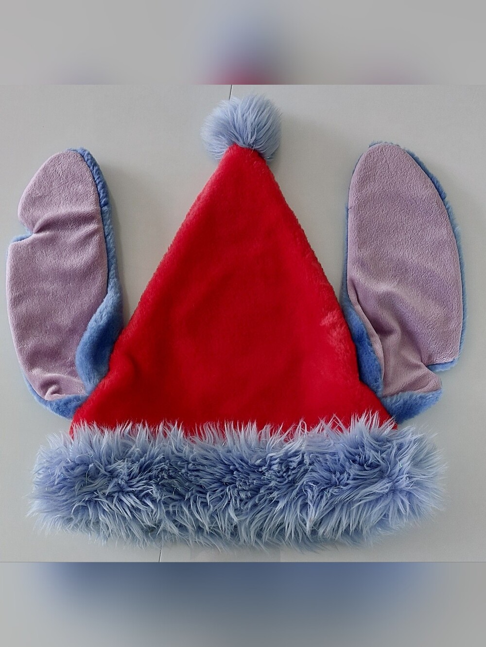 Disney Paris Stitch Santa Christmas Long Ears Hat Disneyland Resort